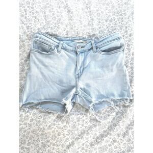 Levi’s 711 Skinny Cutoff Denim Shorts Women’s 29 Light Wash